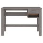 Voir la diapositive 5 : VIDAXL Bureau HAMAR Gris clair 110x40x75 cm Bois massif de pin