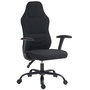 Voir la diapositive 1 : HOMCOM Fauteuil gamer ergonomique - chaise de bureau gaming - réglable - dossier inclinable - tissu noir