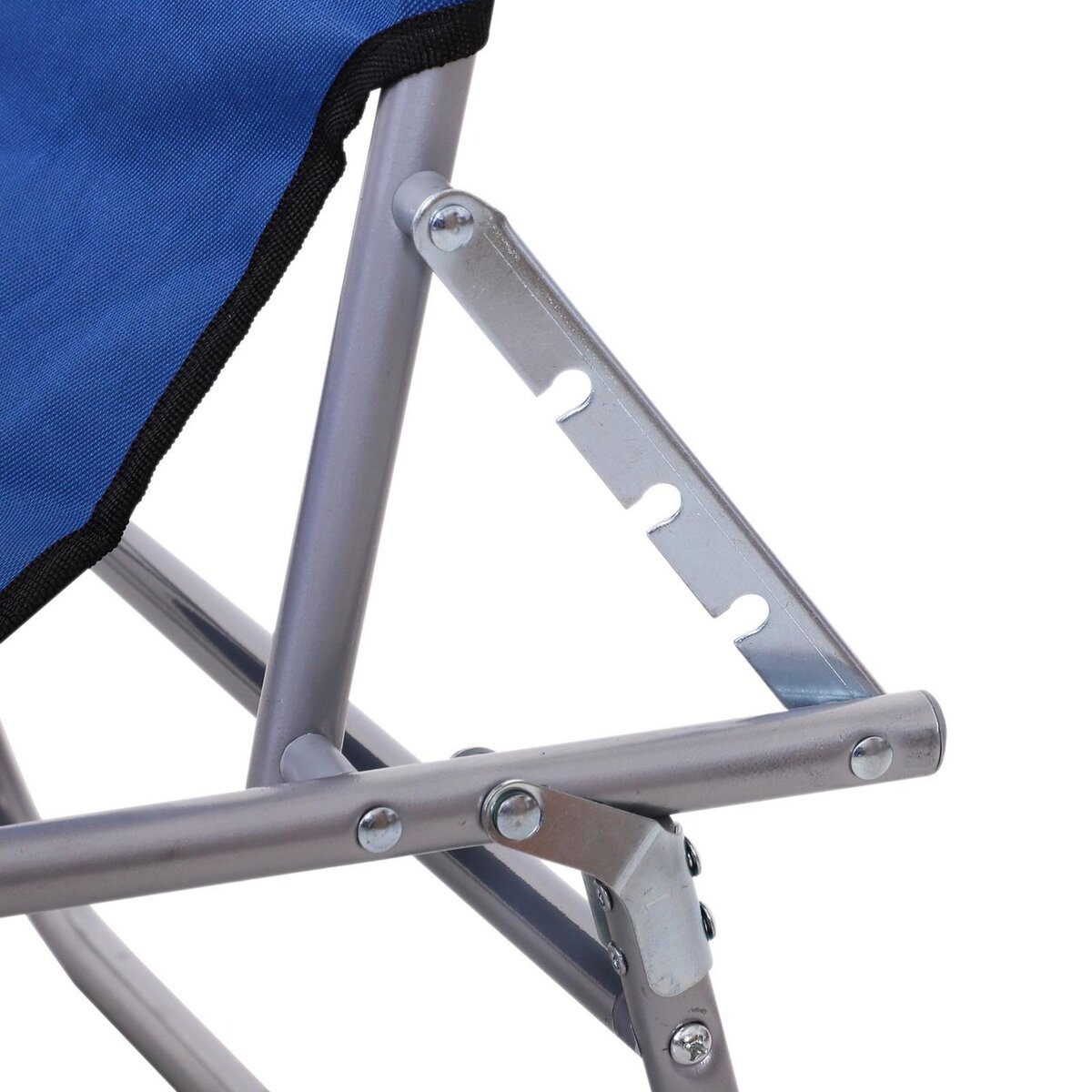 OUTSUNNY Transat bain de soleil pliable grand confort dossier et pare-soleil réglable multi-positions bleu