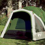 VIDAXL Tente de camping a dome 3 personnes vert liberation rapide