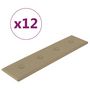 Voir la diapositive 2 : VIDAXL Panneaux muraux 12 pcs Cappuccino 60x15 cm Similicuir 1,08 m^2