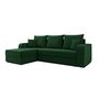 Voir la diapositive 4 : BEST MOBILIER Harvey - canapé d'angle réversible - convertible - avec coffre - en velours - 4 places - style contemporain