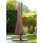 Voir la diapositive 5 : DCB GARDEN Parasol excentré NOVA 3x3 m