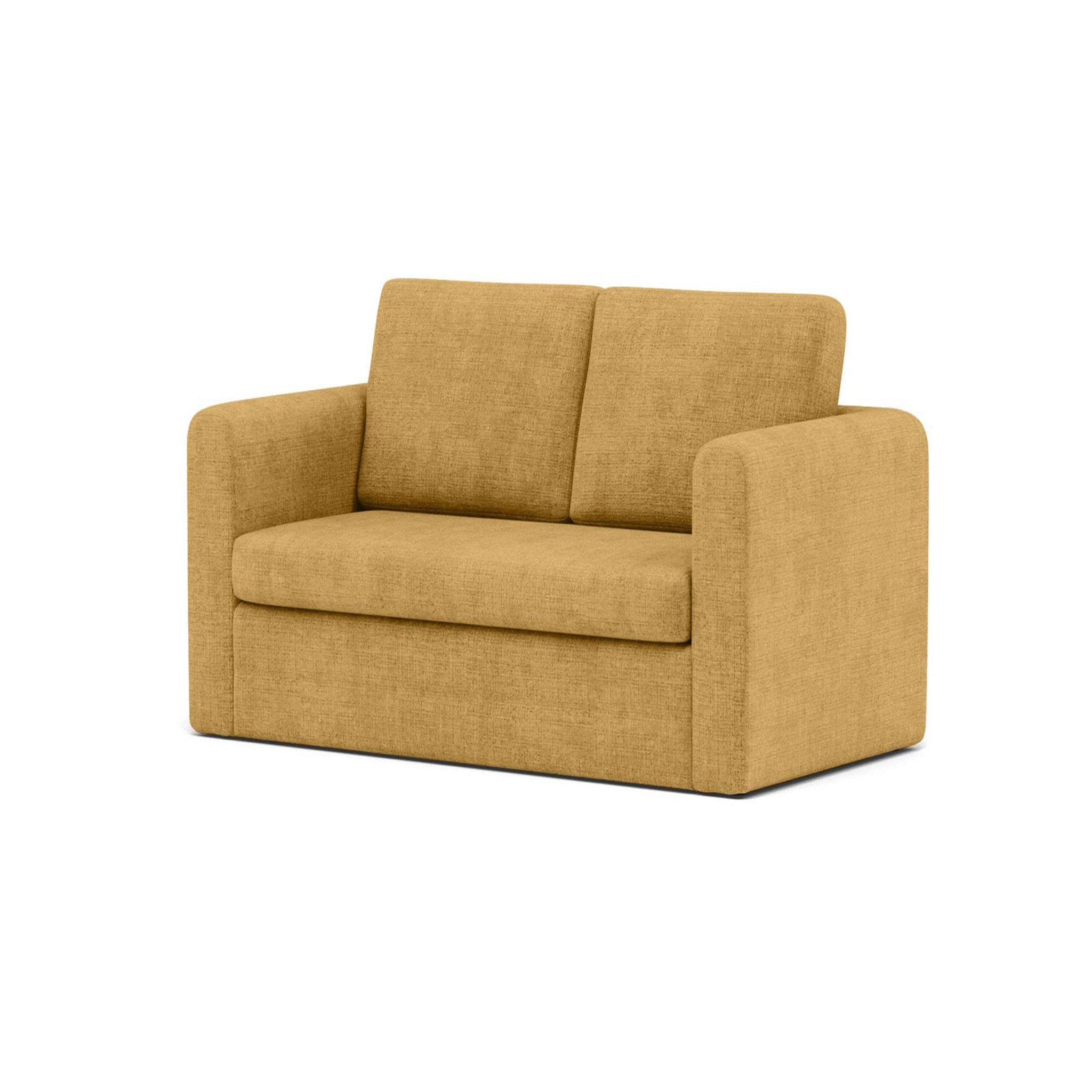 Voir la diapositive 2 : BEST MOBILIER Marilia - canapé 2 places convertible déplimousse en velours texturé