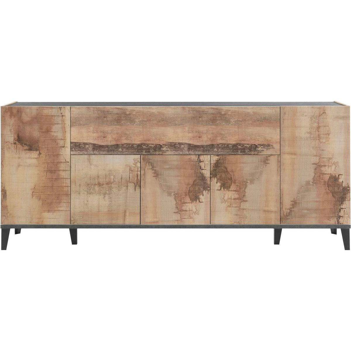 Buffet moderne 5 portes 1 abbatant L200cm BARI