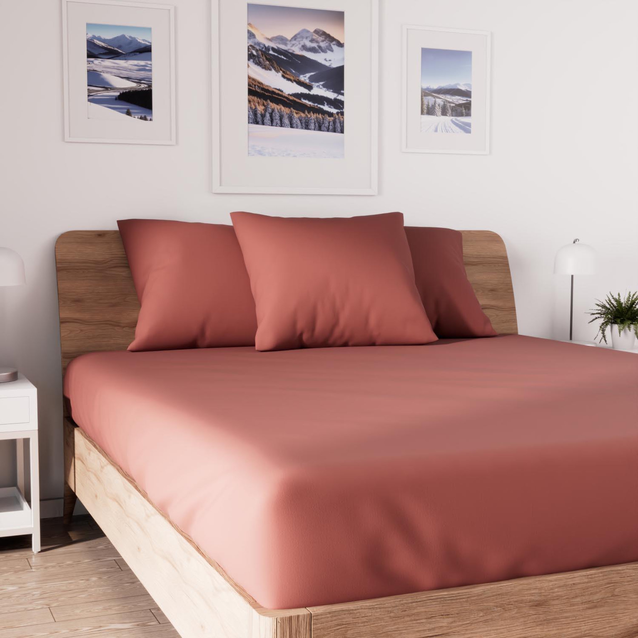Voir la diapositive 1 : SOLEIL D'OCRE Drap housse en coton JERSEY, par Soleil d'ocre