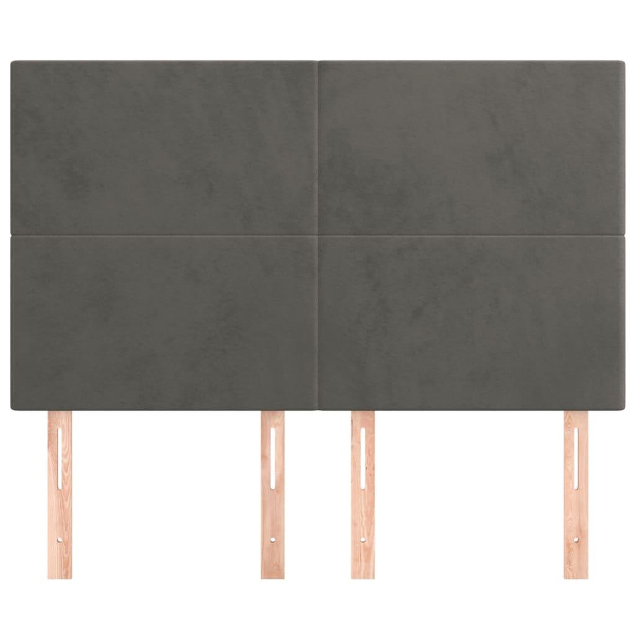 Voir la diapositive 3 : VIDAXL Tetes de lit 4 pcs Gris fonce 72x5x78/88 cm Velours