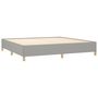 Voir la diapositive 4 : VIDAXL Sommier a lattes de lit avec matelas Gris clair 200x200cm Tissu