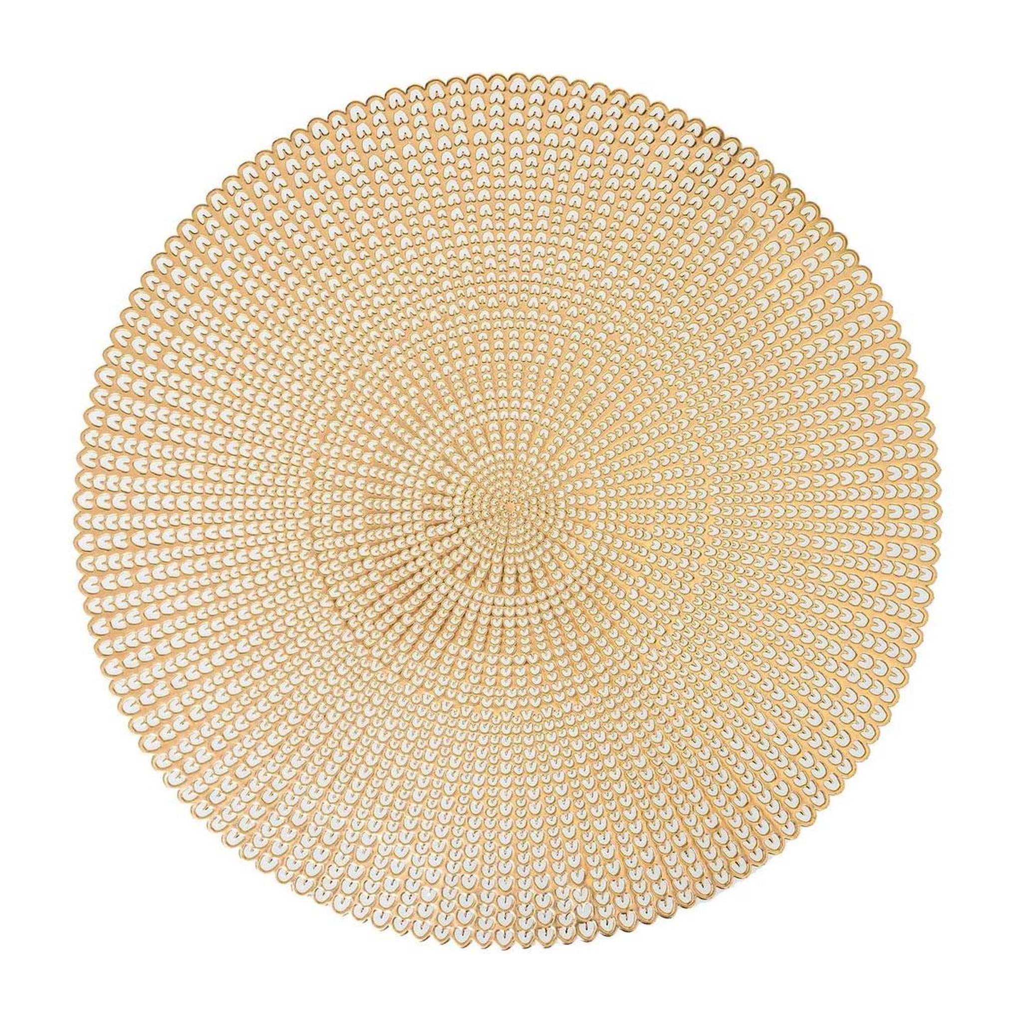 SECRET DE GOURMET Set de Table Rond Déco  Délicatesse  41cm Or
