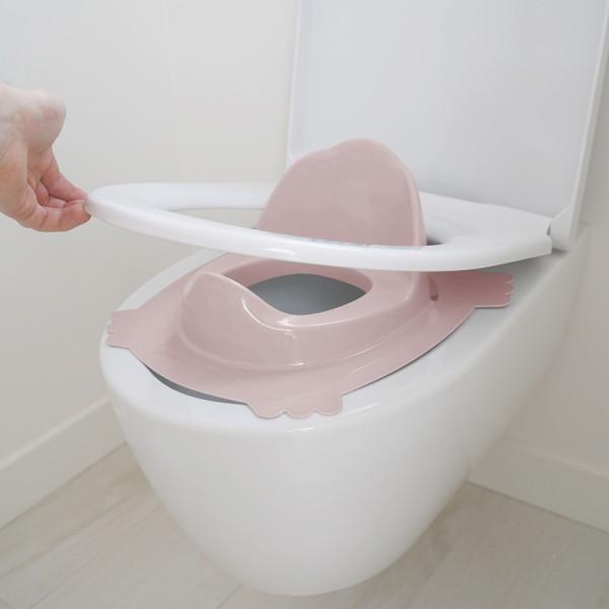 Voir la diapositive 4 : THERMOBABY THERMOBABY Réducteur wc luxe - Rose poudré