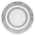 SECRET DE GOURMET Lot de 6 Assiettes Plates  Renaissance  25cm Transparent