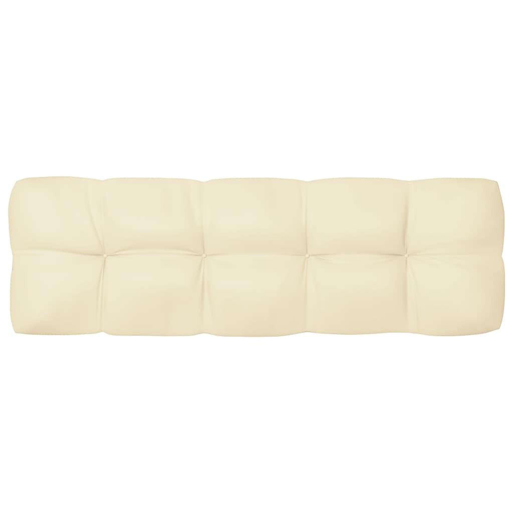Voir la diapositive 5 : VIDAXL Coussins de canape palette lot de 7 Creme