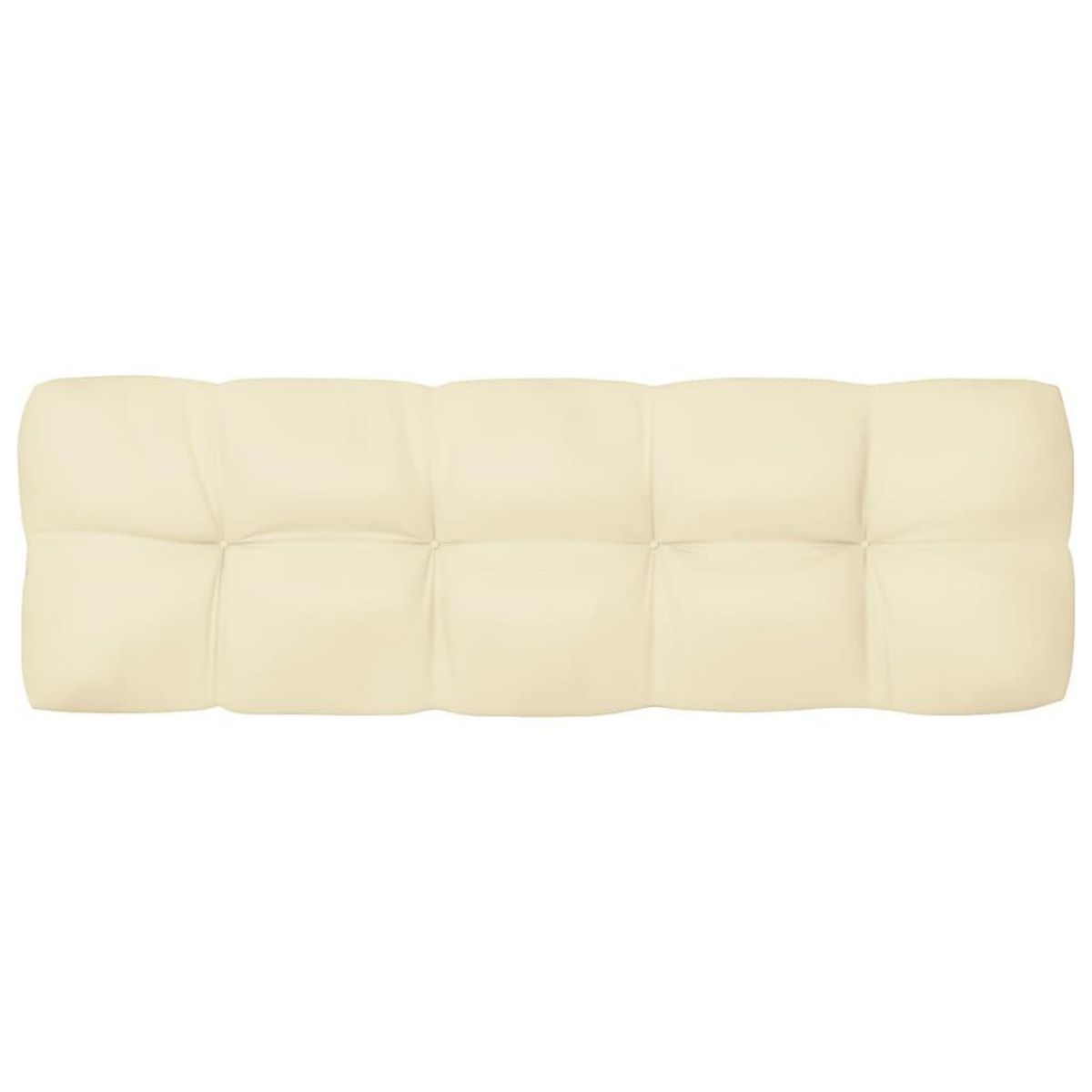 VIDAXL Coussins de canape palette lot de 7 Creme