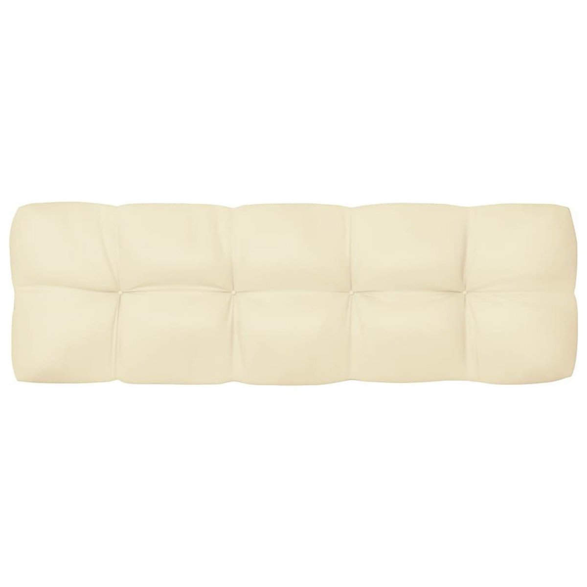VIDAXL Coussins de canape palette lot de 7 Creme