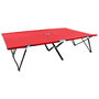 Voir la diapositive 1 : VIDAXL Chaise longue pliable 2 places rouge Acier