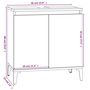 Voir la diapositive 6 : VIDAXL Meuble d'evier sonoma gris 58x33x60 cm bois d'ingenierie