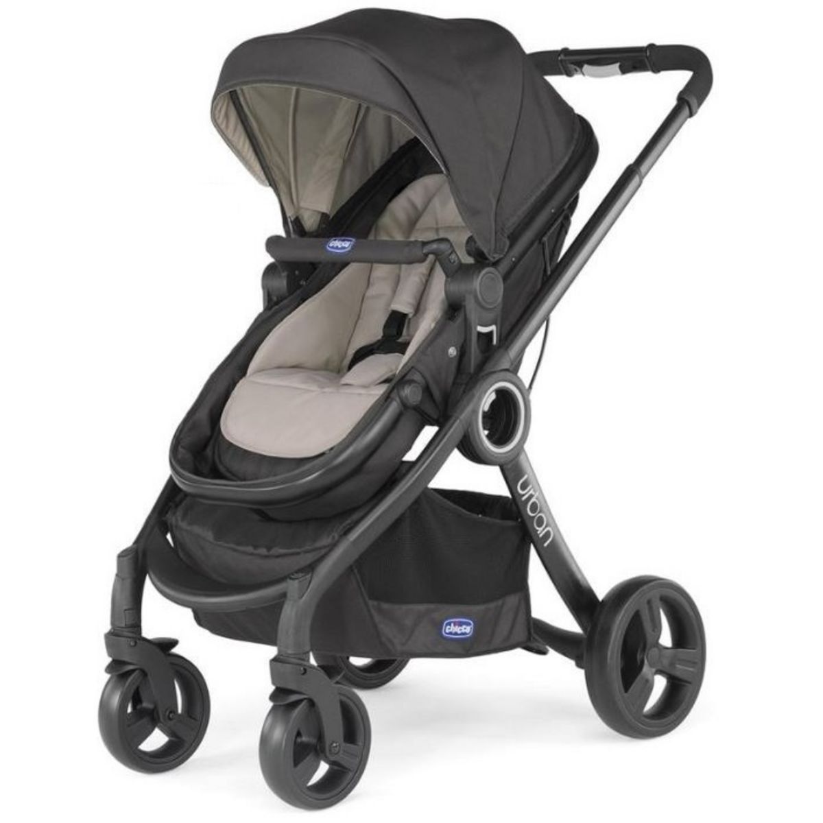CHICCO Pack urban plus (poussette + nacelle transformable + auto-fix fast) Dune