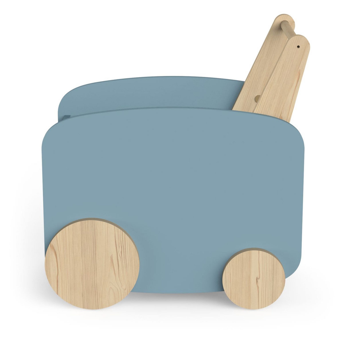 Chariot de rangement à roulettes bleu LINIA