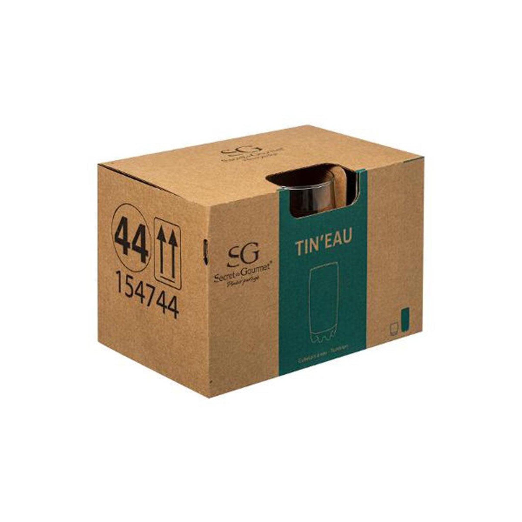 Voir la diapositive 4 : SECRET DE GOURMET Lot de 6 Verres à Eau  Sylvana  38cl Transparent