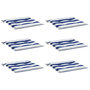 Voir la diapositive 3 : VIDAXL Coussins de chaise de jardin lot de 6 50x50x3 cm tissu