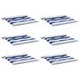 Voir la diapositive 3 : VIDAXL Coussins de chaise de jardin lot de 6 50x50x3 cm tissu