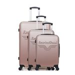 AMERICAN TRAVEL AMERICAN TRAVEL - Set de 3 Valises CHELSEA 75 cm 4 Roues. Coloris disponibles : Gris, Rose, Bleu, Noir