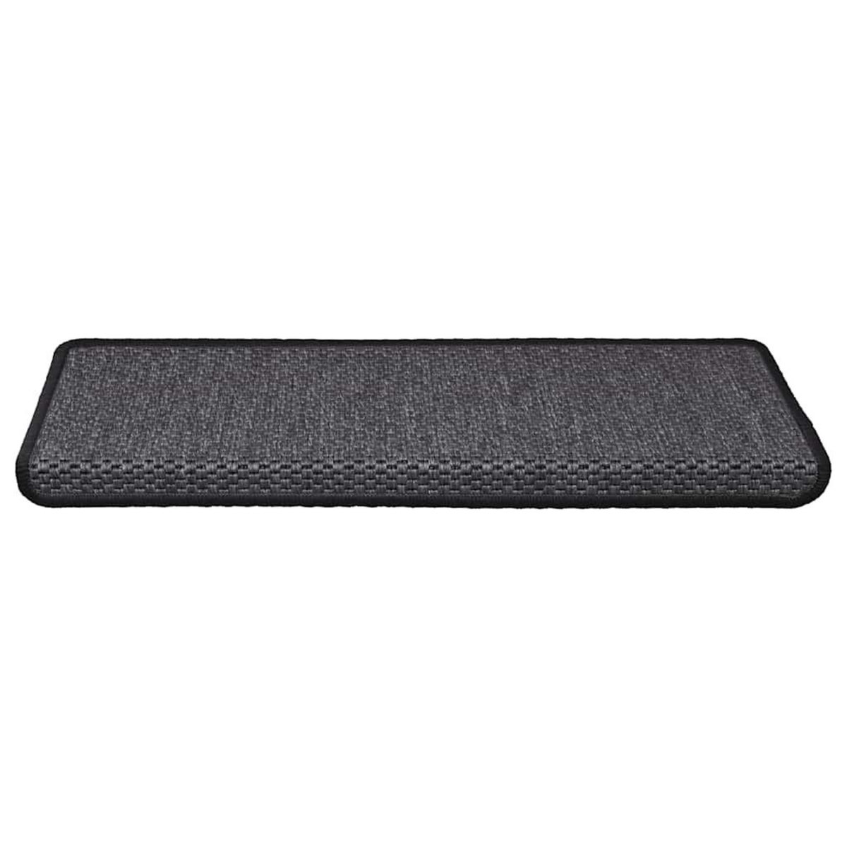 VIDAXL Tapis d'escalier autocollants 30 pcs 65x21x4 cm anthracite