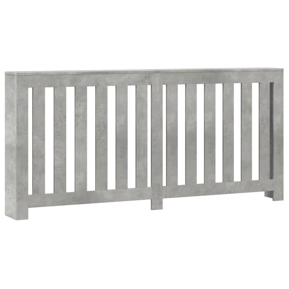 VIDAXL Cache-radiateur gris beton 175x20x82 cm bois d'ingenierie