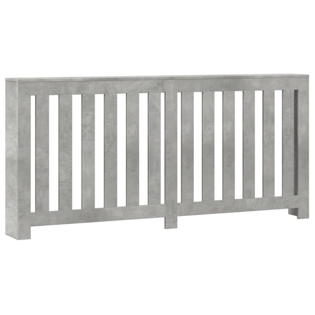 VIDAXL Cache-radiateur gris beton 175x20x82 cm bois d'ingenierie