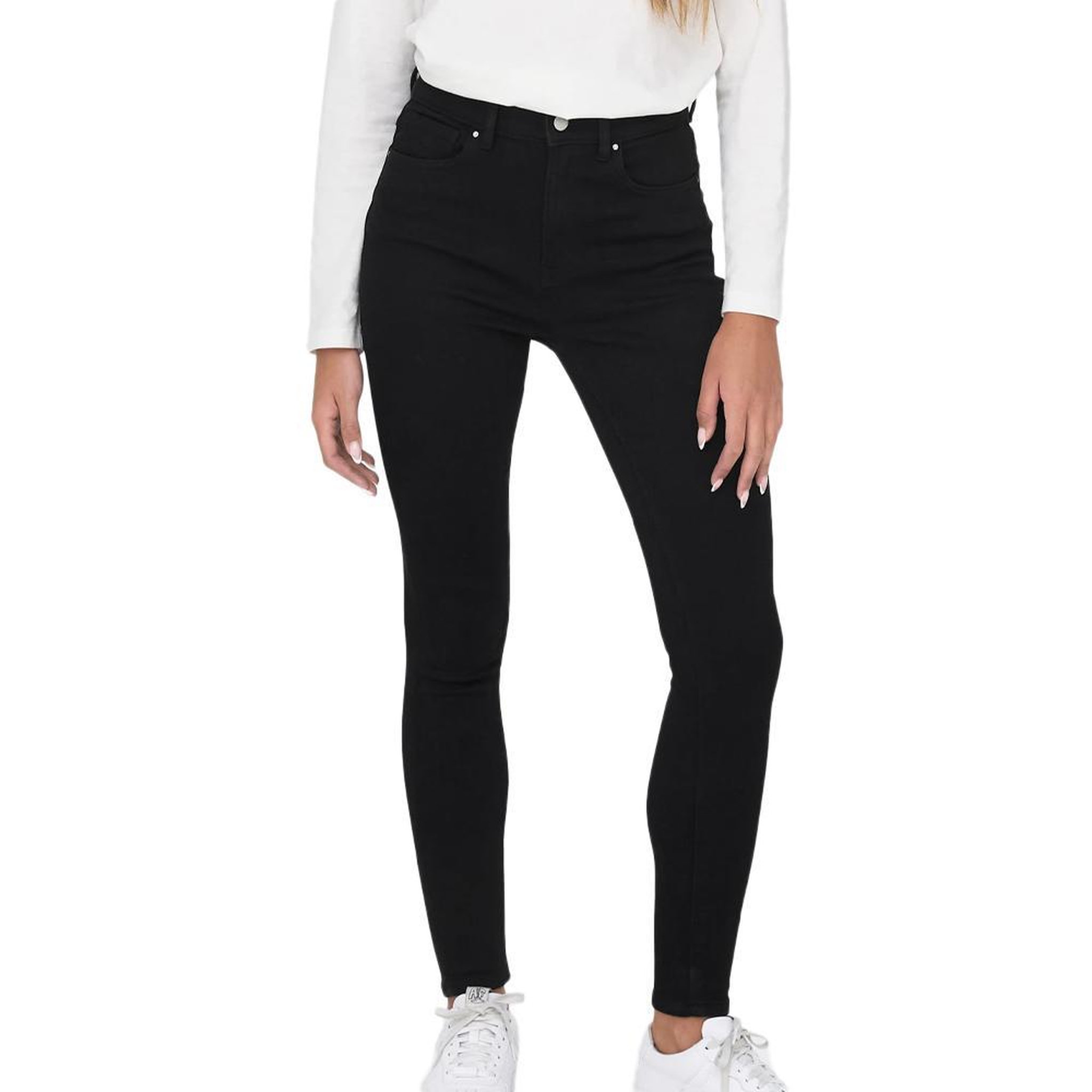 Only Jean Skinny  Femme Only Mila. Coloris disponibles : Noir