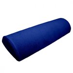 VIVEZEN Drap housse de protection en éponge pour coussin demi-rond 66 cm x 22 cm x 12 cm de table de massage - Bleu Azur