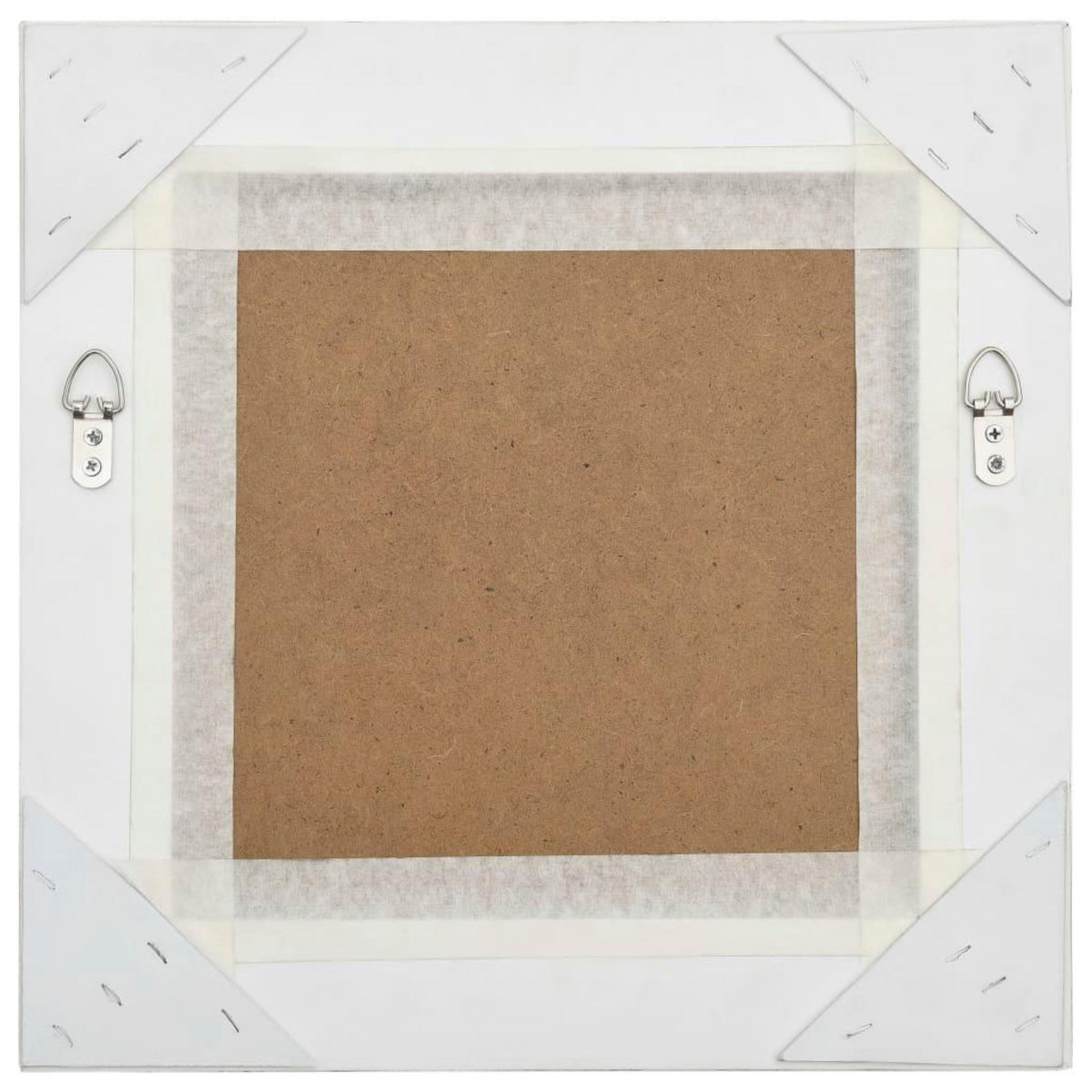 VIDAXL Miroir mural style baroque 40x40 cm Blanc