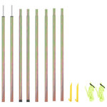 VIDAXL Mats de parasol 2 pcs 200 cm Acier galvanise