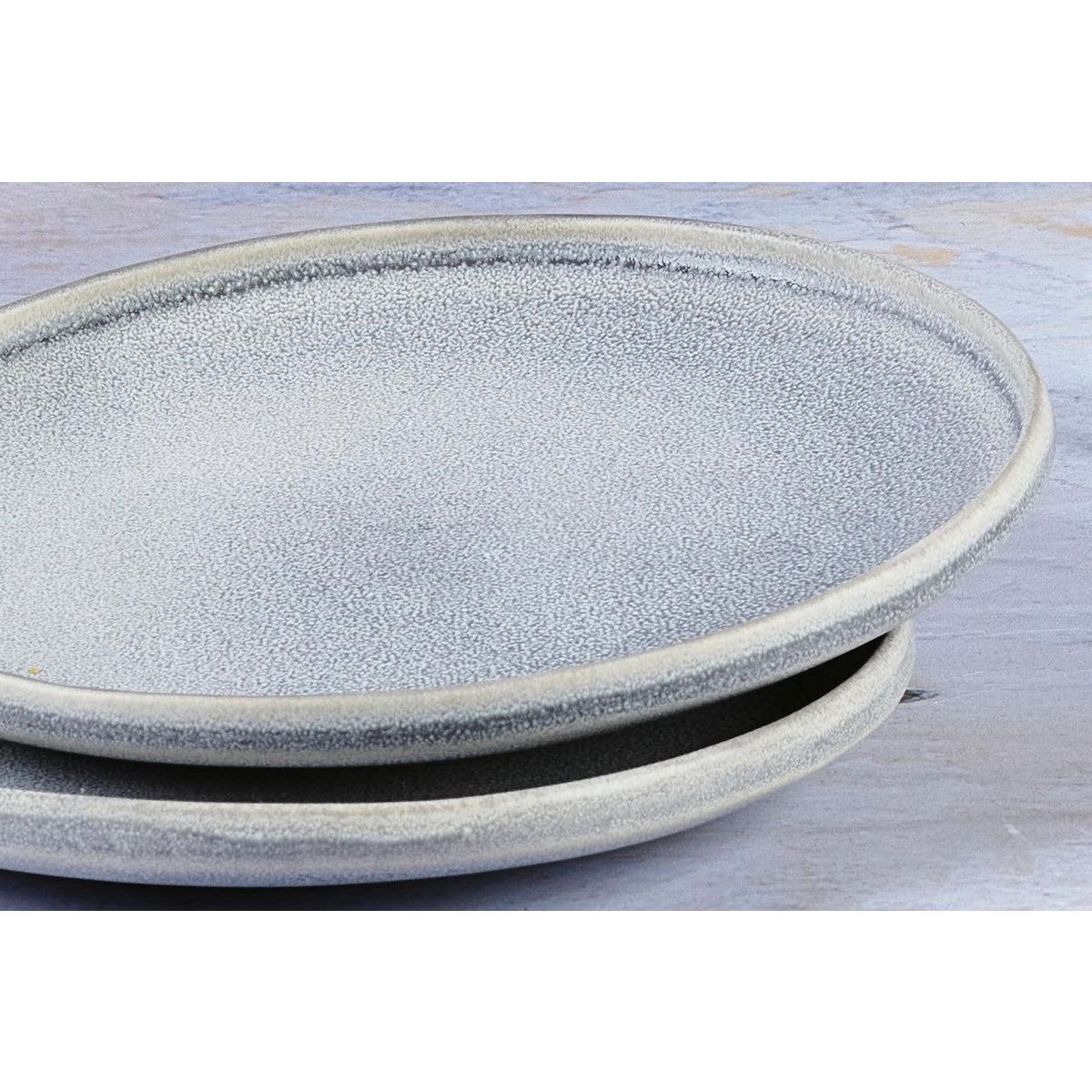 BJORN Assiette STONE Ø19cm - 6 pièces - Gris lune