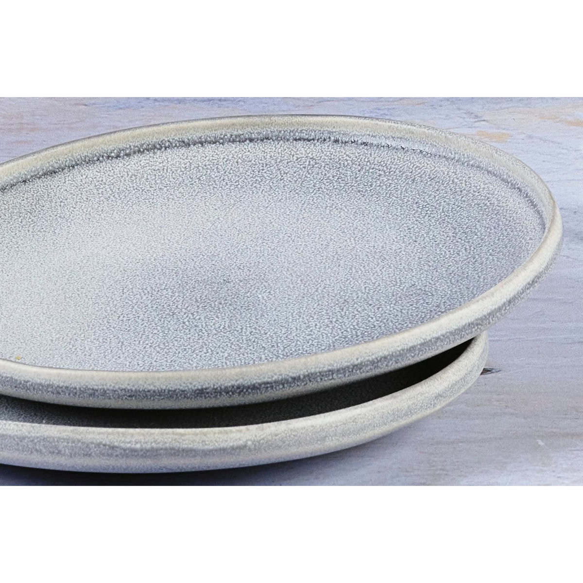 BJORN Assiette STONE Ø19cm - 6 pièces - Gris lune