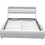 Voir la diapositive 4 : Habitat et Jardin Lit LED  Natacha  - 160 x 200 cm - Blanc
