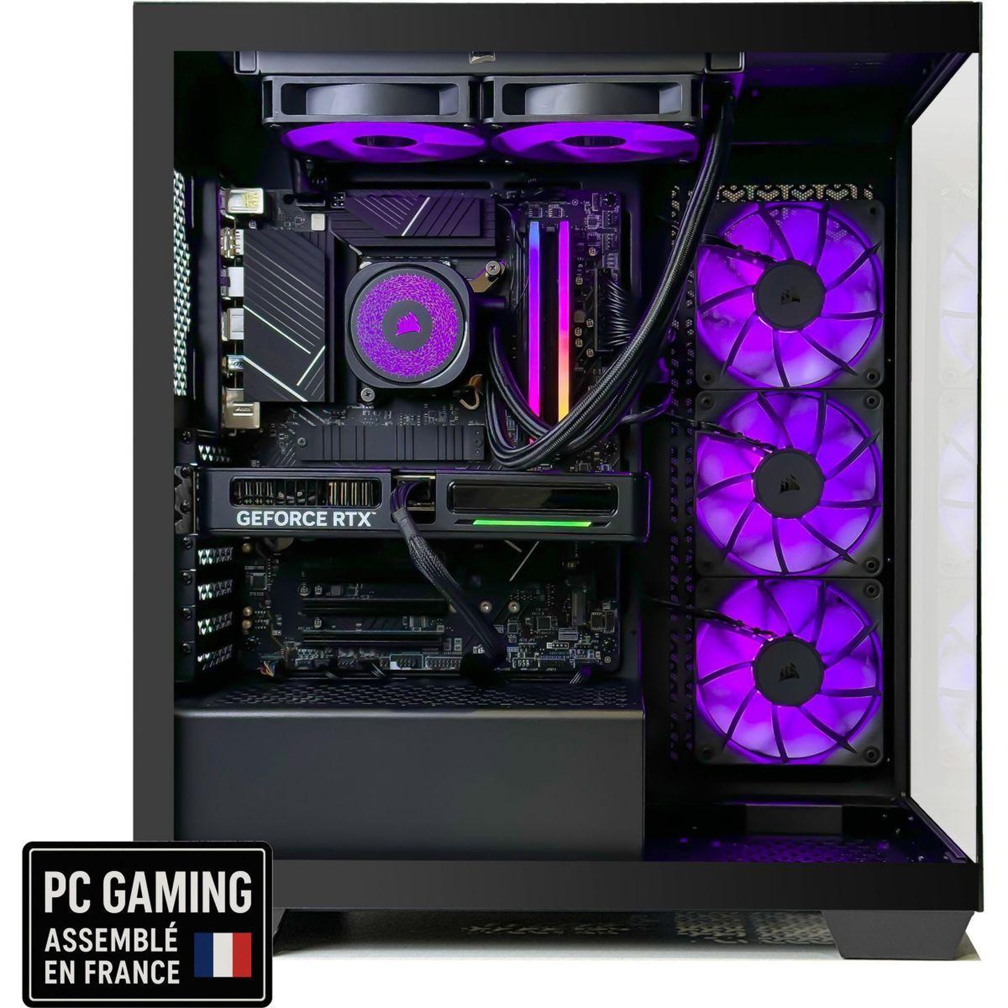 Voir la diapositive 3 : Corsair PC Gamer 3500X – AMD Ryzen 7 9800X3D – NVIDIA GeForce RTX 5080 – 32 Go RAM DDR5 – SSD 1 To