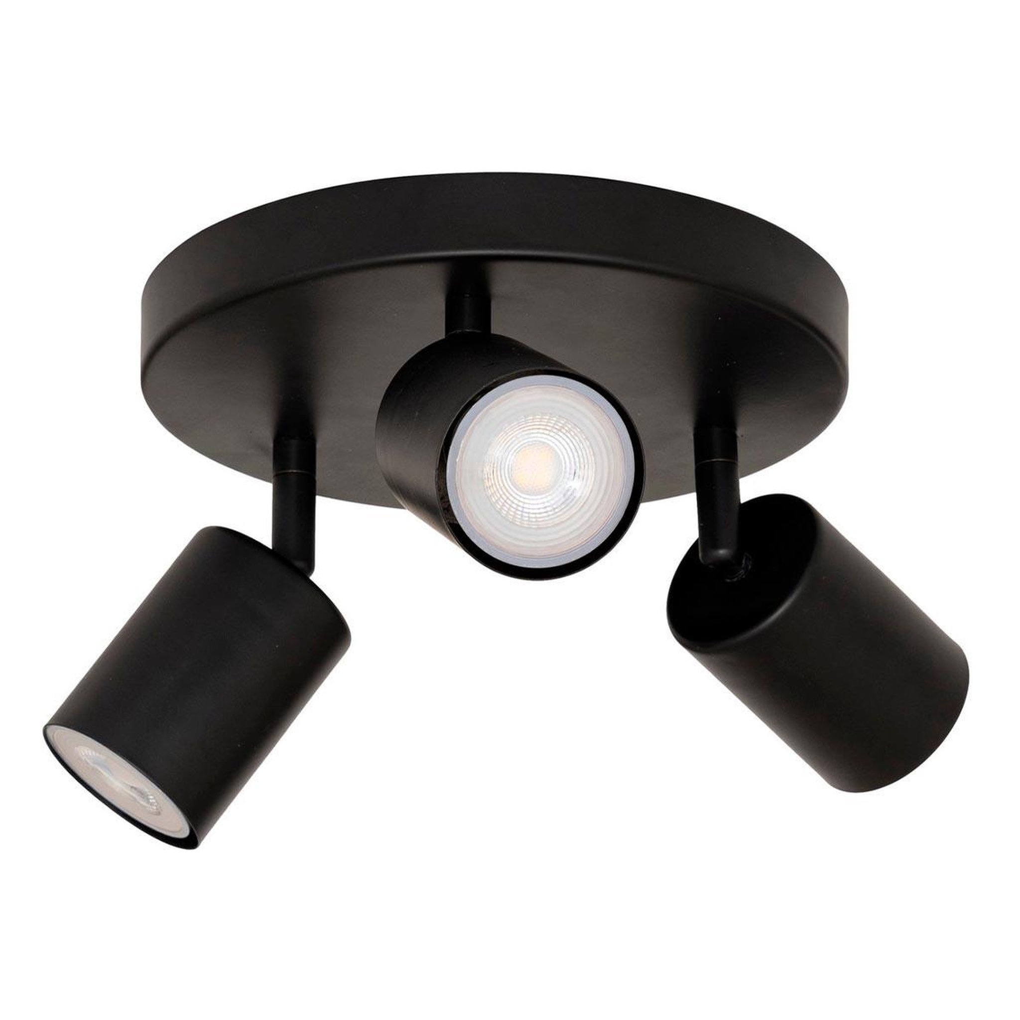 ATMOSPHERA Plafonnier 3 spots orientables  vico  20cm noir