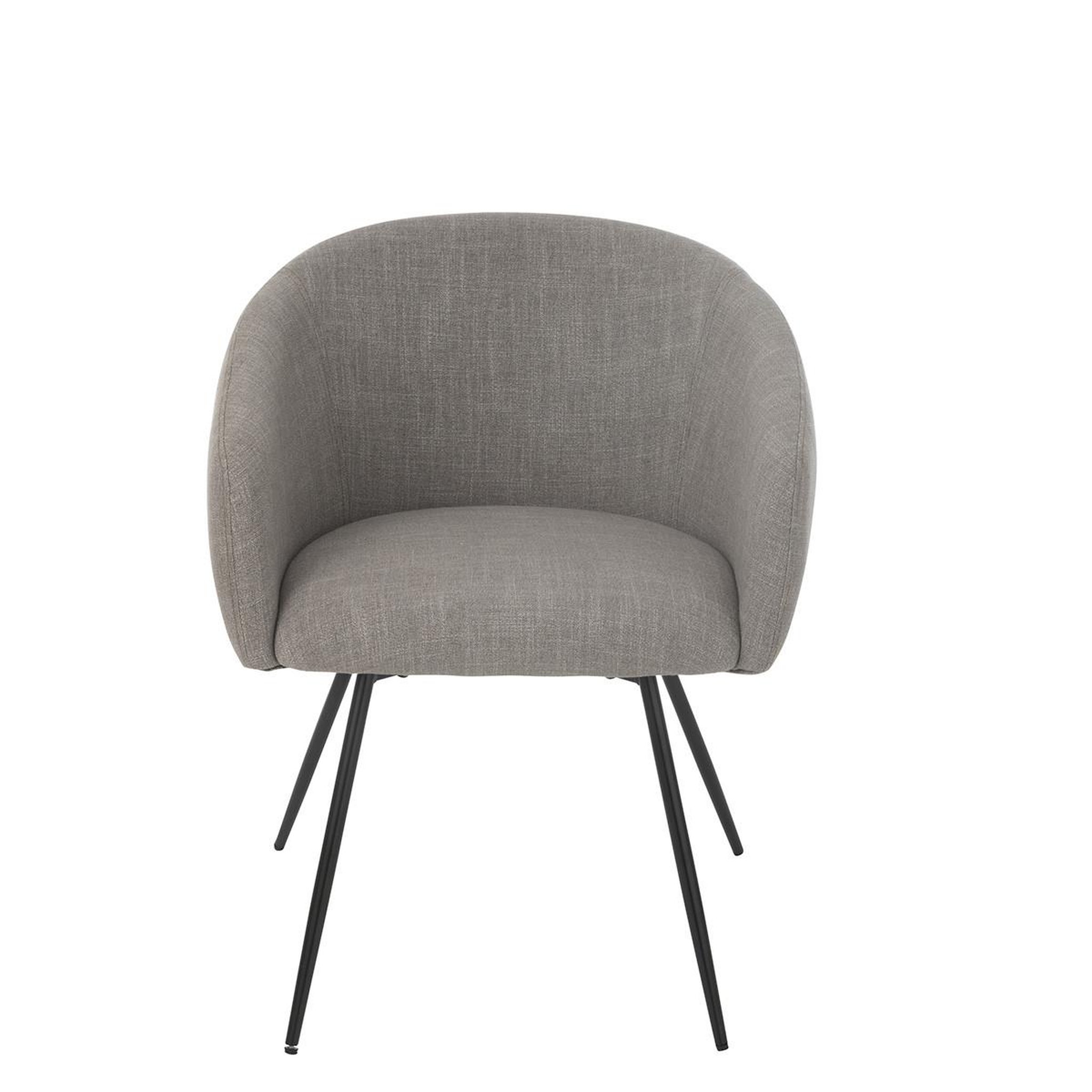 Voir la diapositive 2 : J-LINE Chaise design  wales  75cm gris