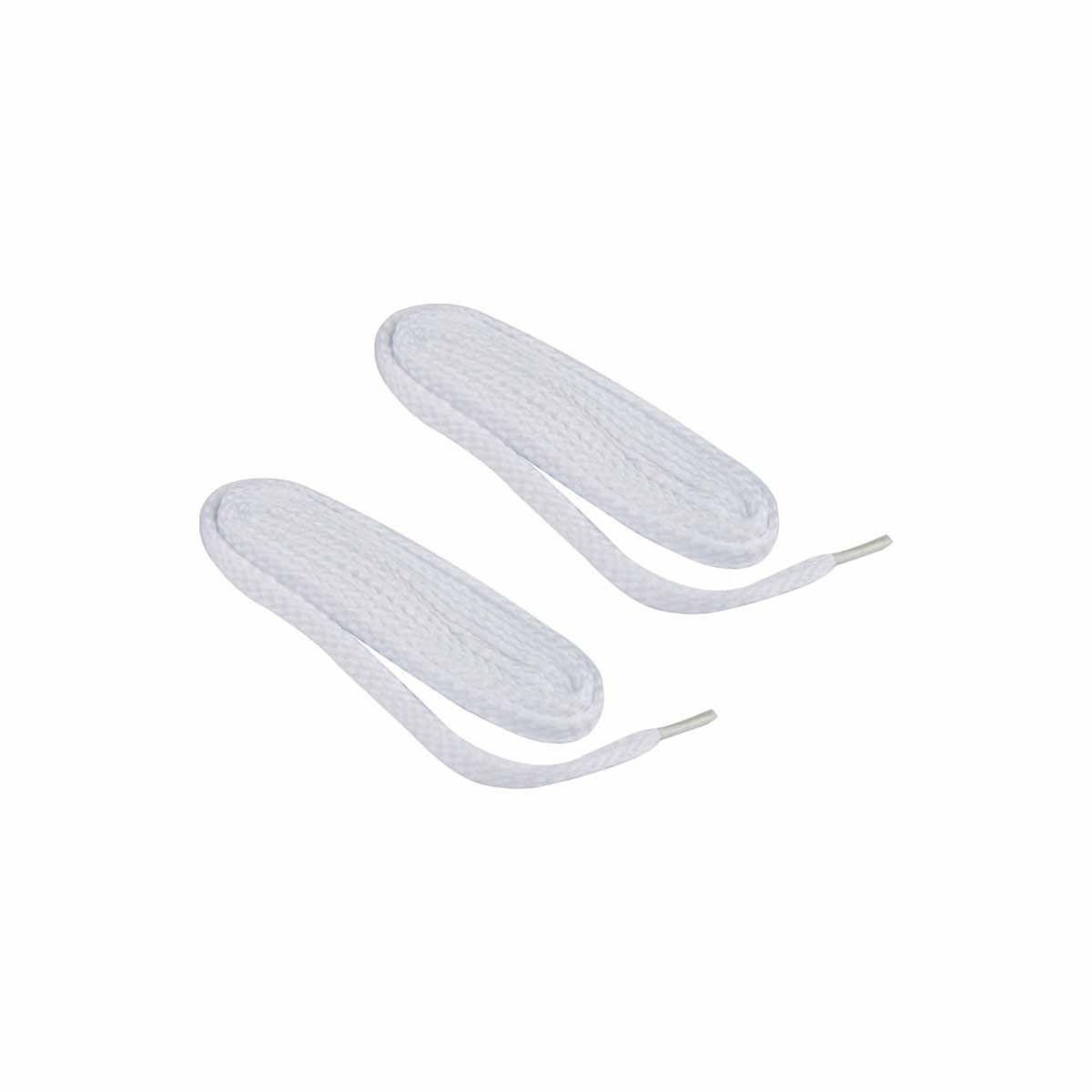 Paris Prix Paire de Lacets pour Chaussures  Plats  150cm Blanc