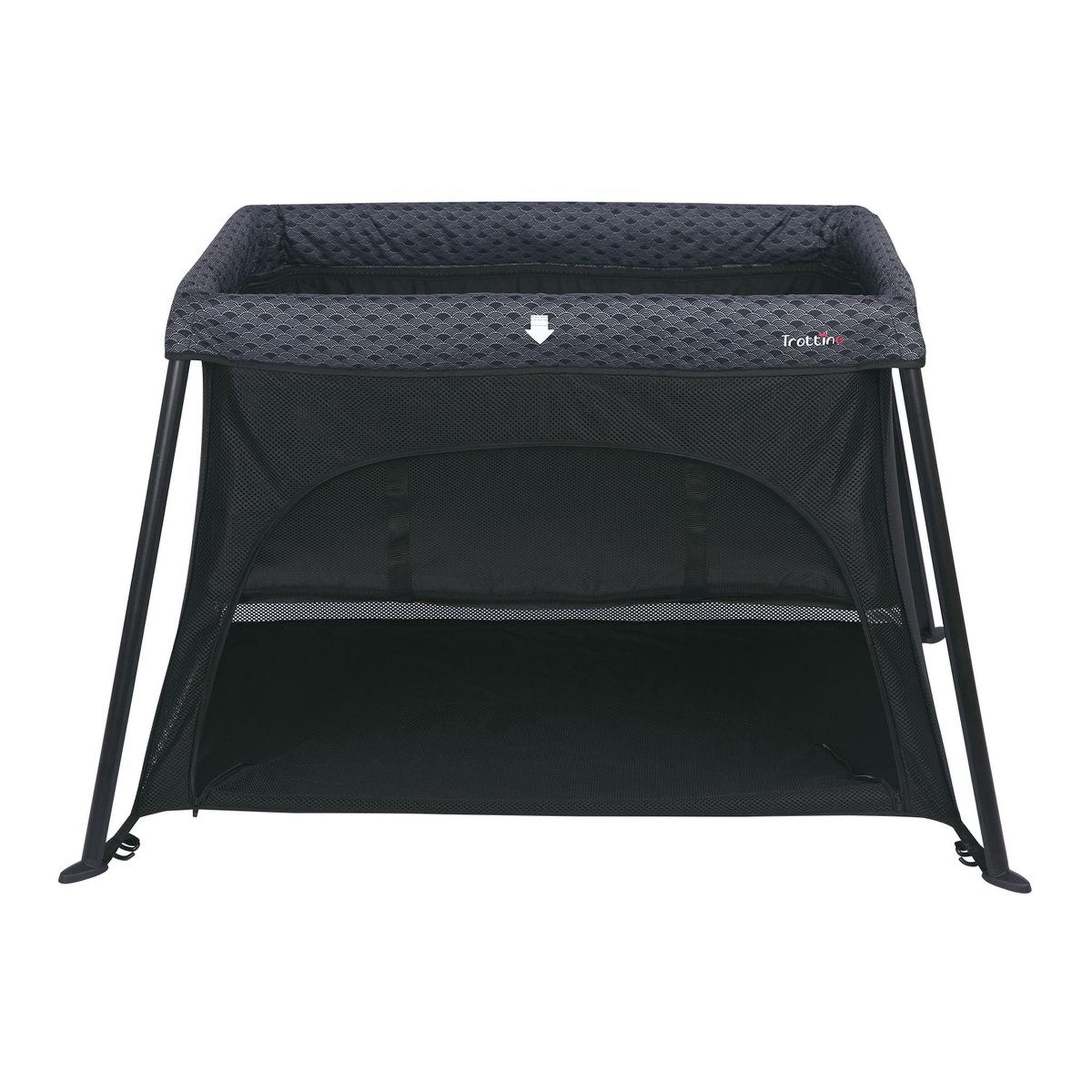 Voir la diapositive 3 : TROTTINE Lit parapluie nomade ultra light Hypnos Nami Gris