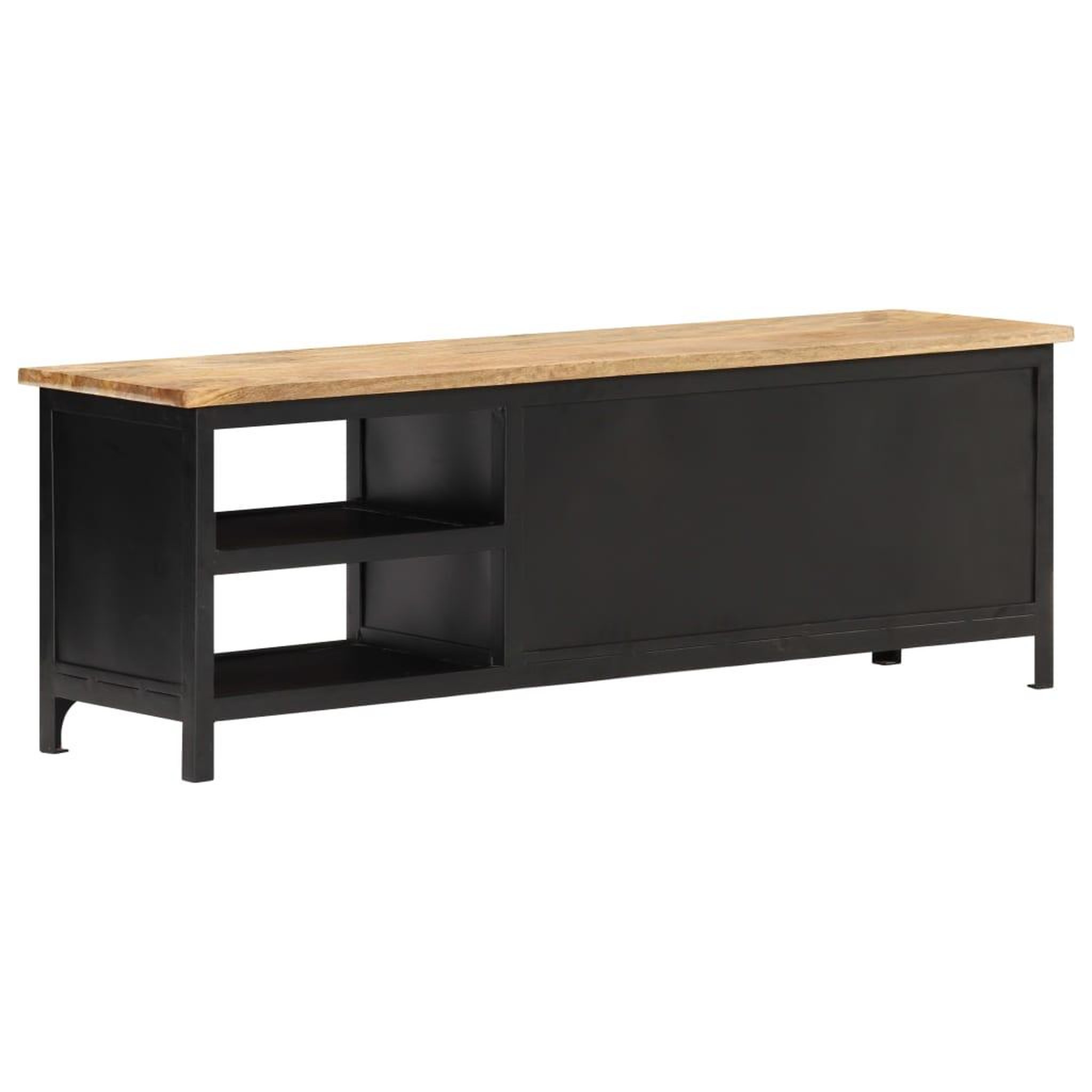 Voir la diapositive 5 : VIDAXL Meuble TV 120x30x40 cm Bois massif de manguier