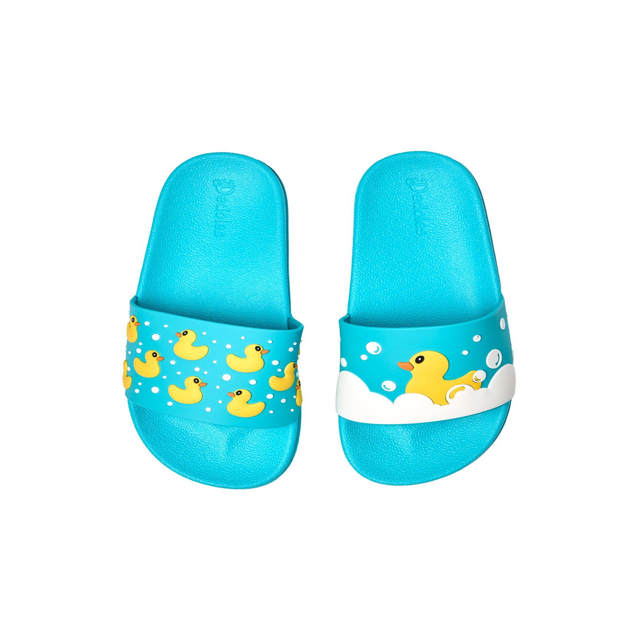 DEDOLES Claquettes canards flottants. Coloris disponibles : Bleu