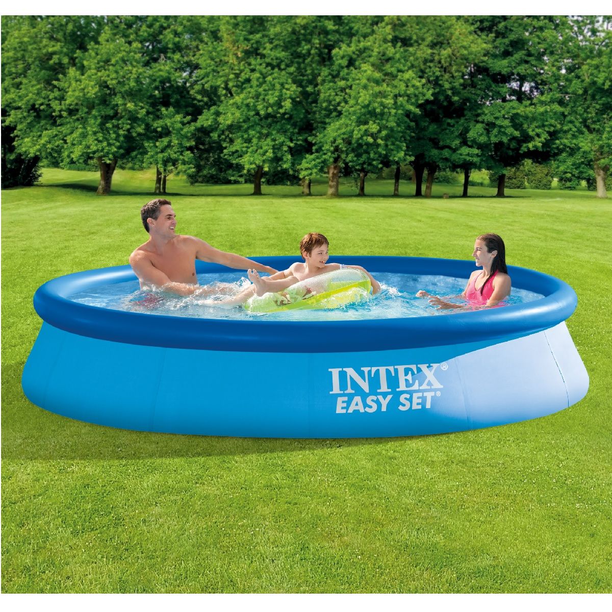 INTEX Piscine autoportée ronde - 3,66 m x 76cm - EASY SET