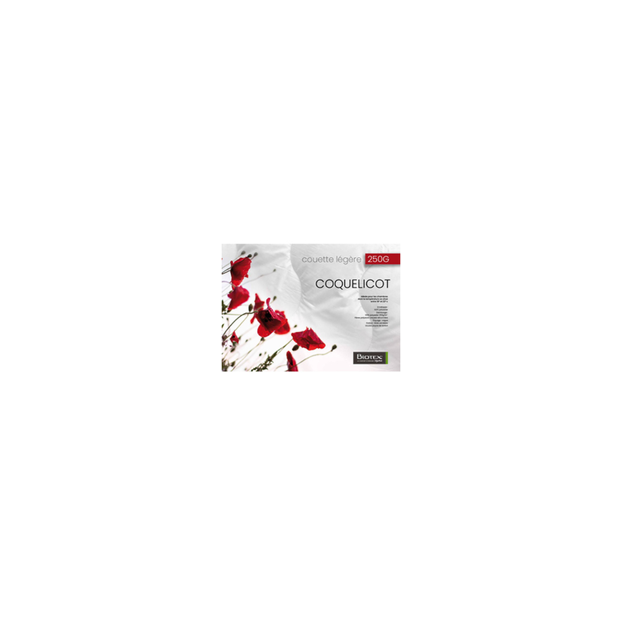 BIOTEX Couette Biotex Coquelicot 140 x 200 cm