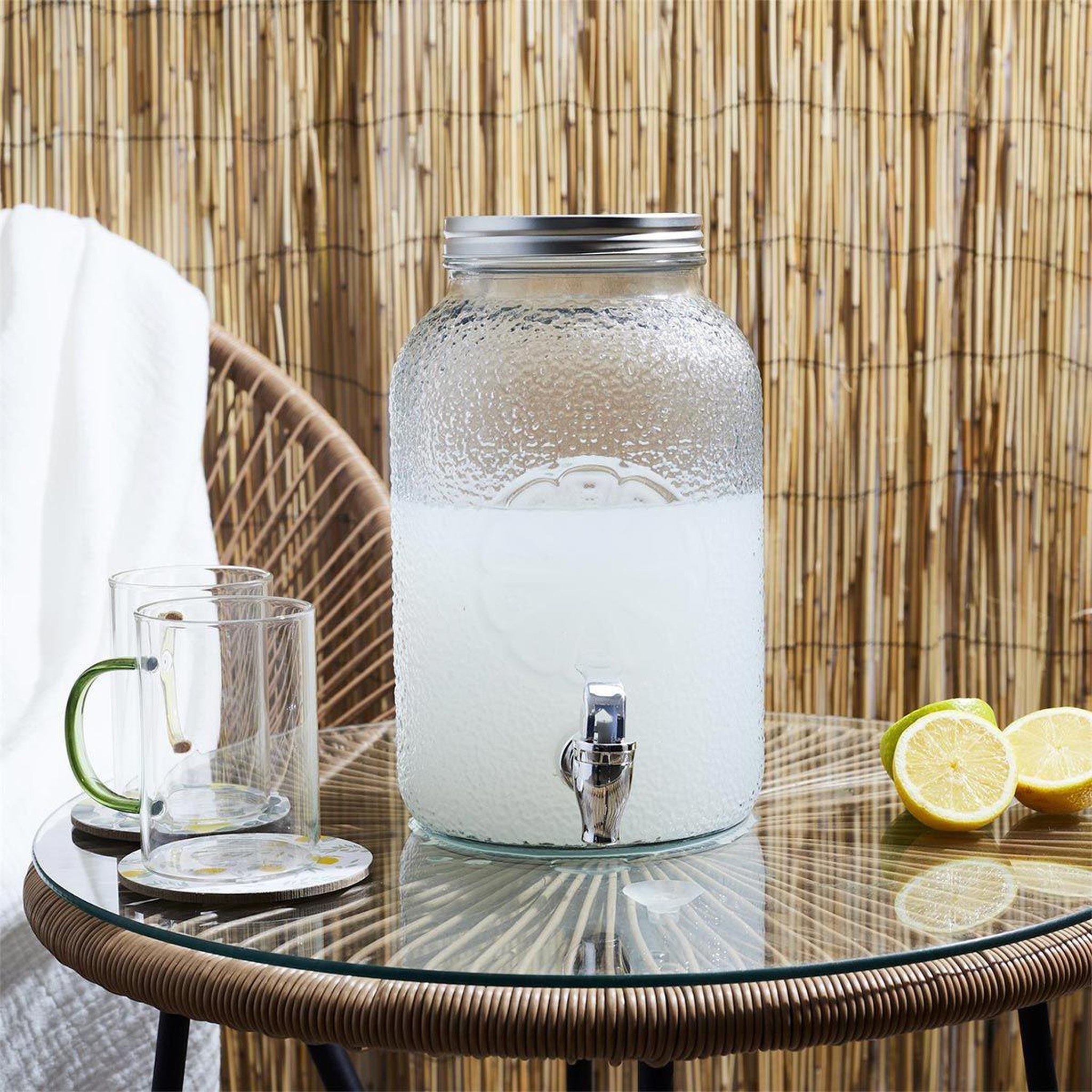 Voir la diapositive 4 : The Home Deco Factory Distributeur de boisson  citron  3,8l transparent