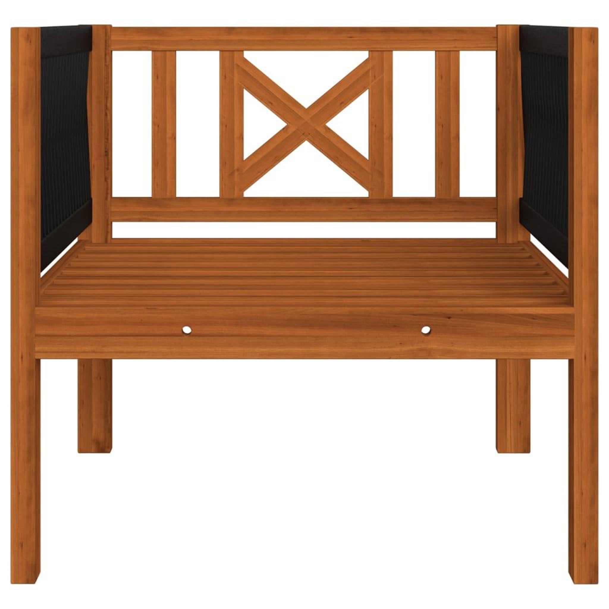 Voir la diapositive 4 : VIDAXL Chaise de jardin avec coussin Bois d'acacia solide