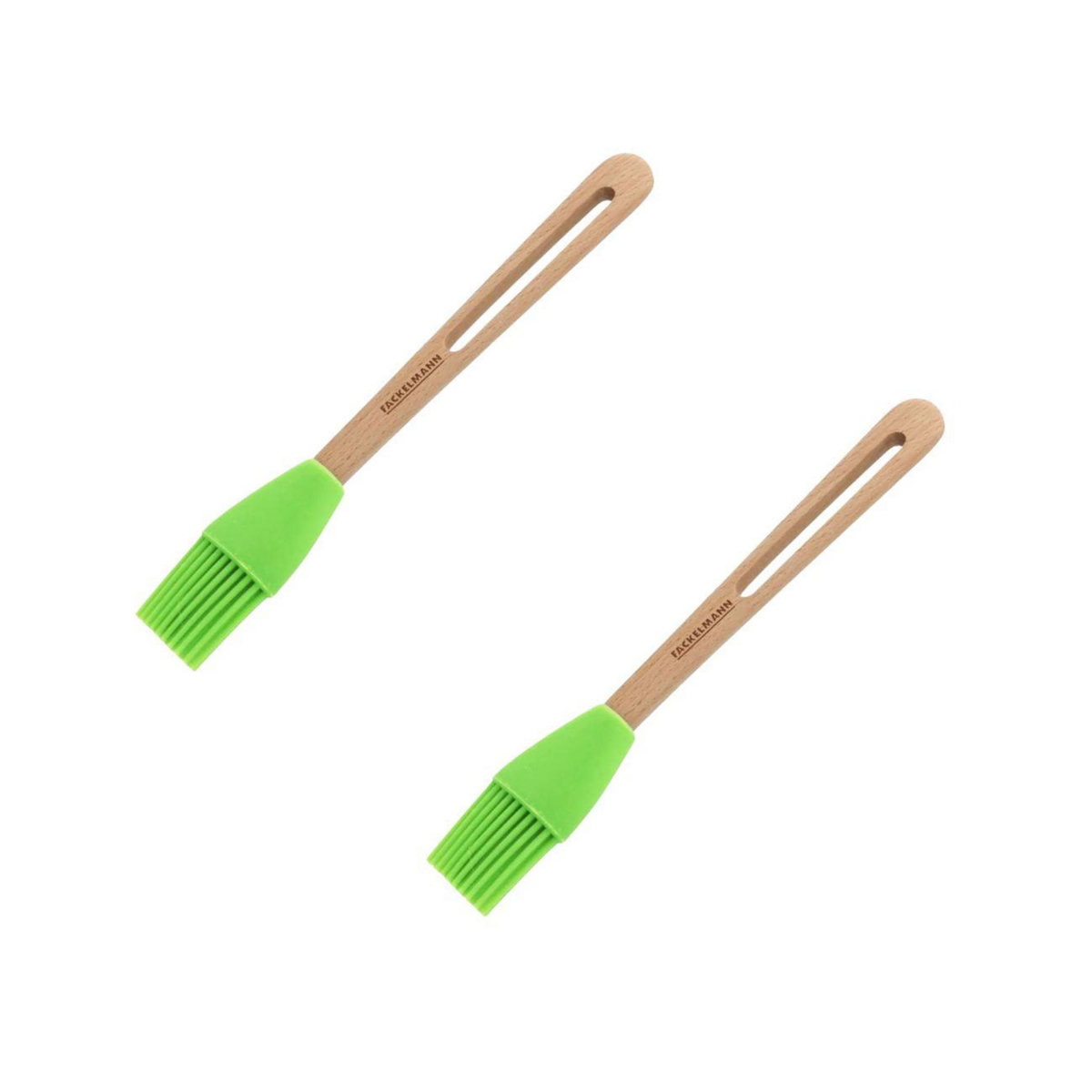 Fackelmann Ensemble de 2 Pinceaux de cuisine et de pâtisserie 26 cm en poils silicone Fackelmann Eco Friendly