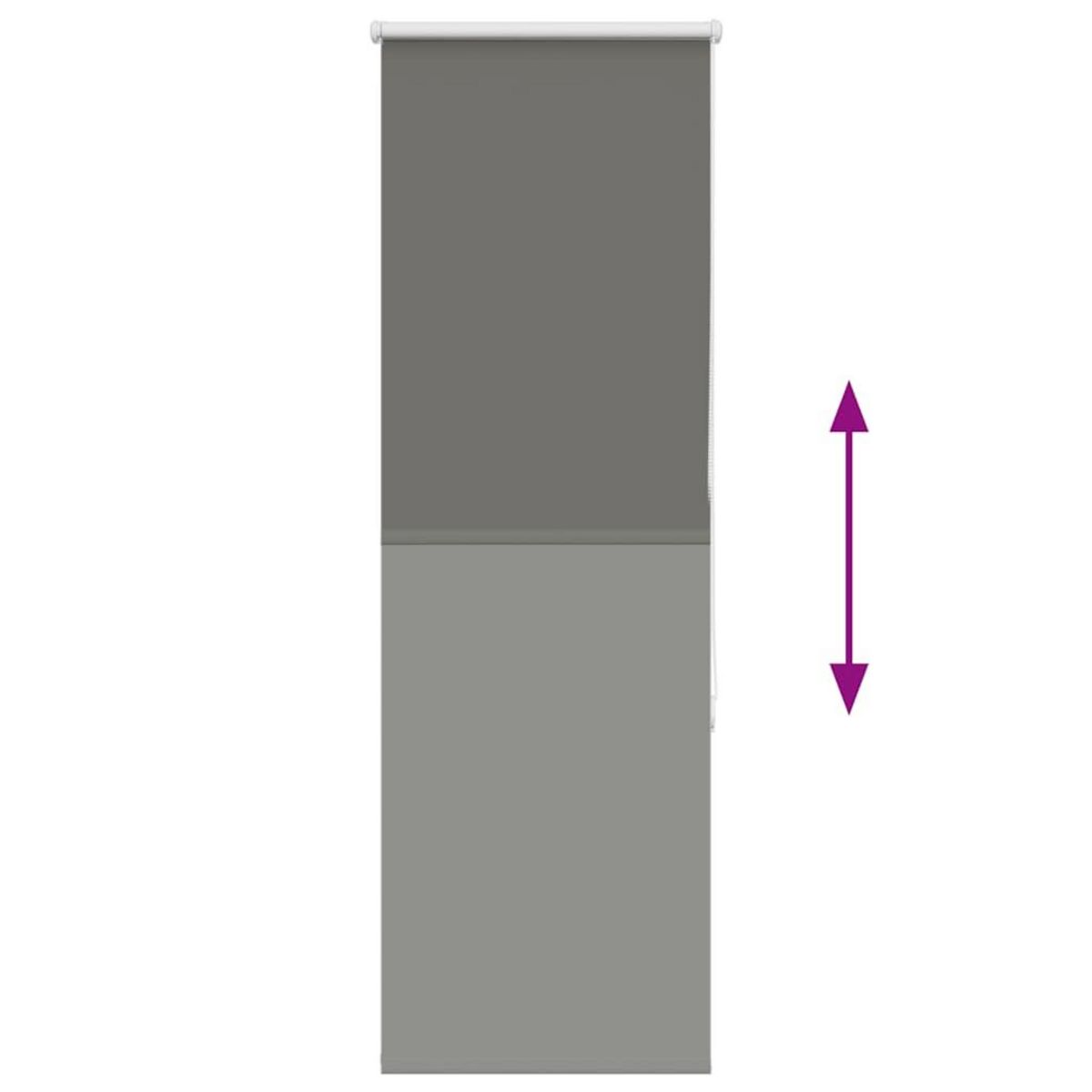 VIDAXL Store enrouleur occultant largeur du tissu 45,7 cm polyester