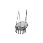 Voir la diapositive 1 : JARDIDECO Chaise hamac avec franges gris - Jardideco